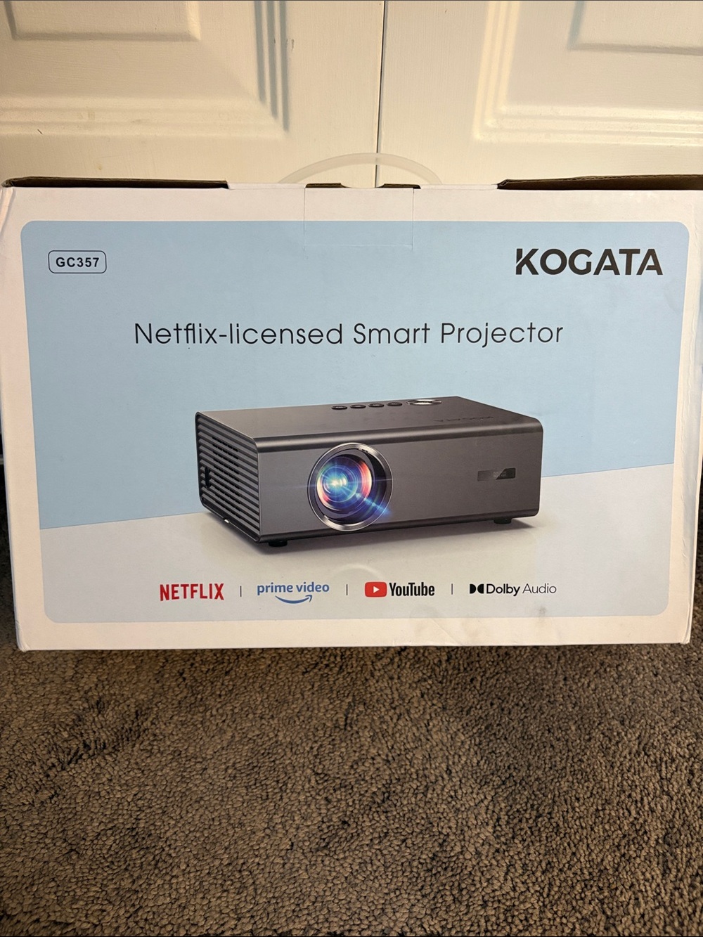 KOGATA Netflix-Licensed Smart Projector - Gray